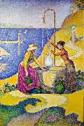 Paul Signac Paul Signac: Women at the Well oil painting on canvas